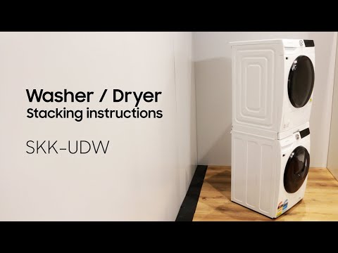 How to install the Washing Machine Stacking Kit (SKK-UDW) | Samsung New Zealand