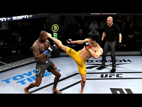 BRUCE LEE VS JIMI MANUWA | UFC 4 BRUTAL FIGHT | UFC 4 K1 RULES | UFC 4 2020 | EA SPORTS UFC 4 | UFC