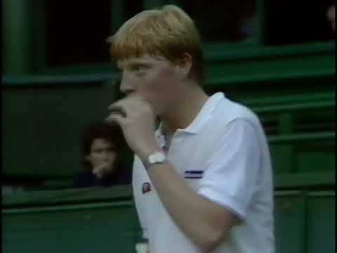 Boris Becker vs. Hank Pfister Wimbledon 1985 1st round NOT COMPLETE