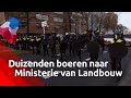 Duizenden boeren trokken woensdagmiddag op naar het Ministerie van Landbouw.