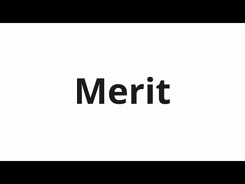 How to pronounce Merit