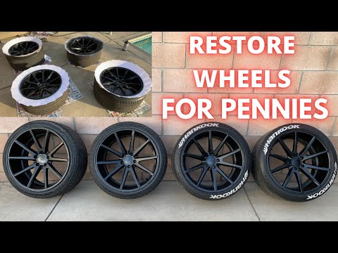 REFINISHING WHEELS FOR CHEAP! (VOSSEN VFF-1)