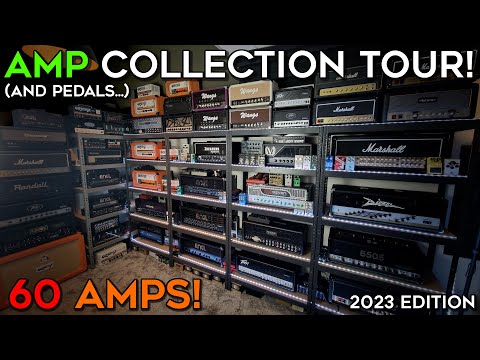 One Of The BIGGEST Amp Collections In The World?! (60 Guitar Amps!)