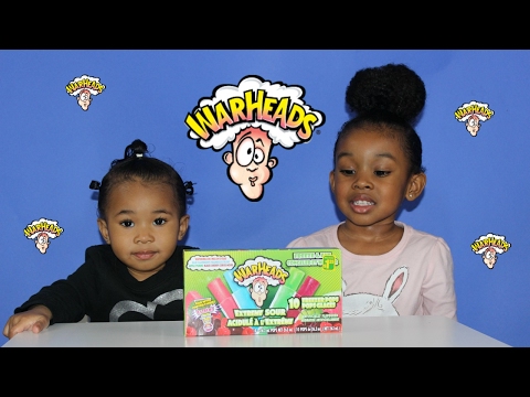 Warheads Extreme Sour Freeze Pops | Kids vs Food