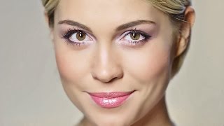 Романтический нежный макияж в розовых тонах - Видео онлайн
