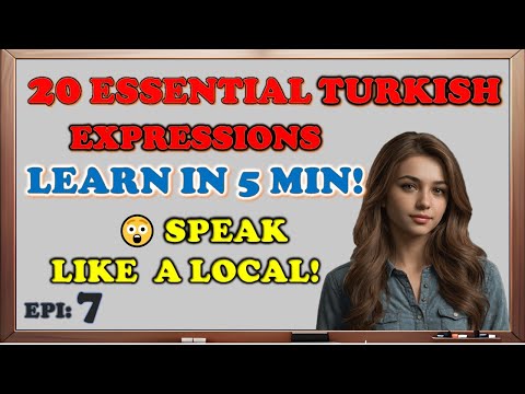 20 Simple Turkish Phrases You Need to Know: Learn Turkish Expressions in 5 Min! #turkishlanguage