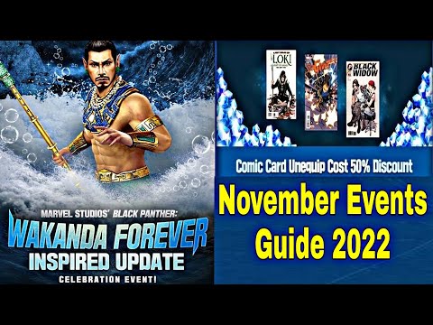 New important Events Guide After November Black Panther Update 2022 - Marvel Future Fight