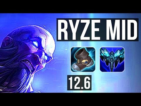 RYZE vs ZILEAN (MID) | 2/0/7, 1.4M mastery, 600+ games | KR Master | 12.6