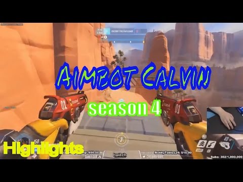 Overwatch Surefour vs Aimbot Calvin - Sickness gameplay in season 4
