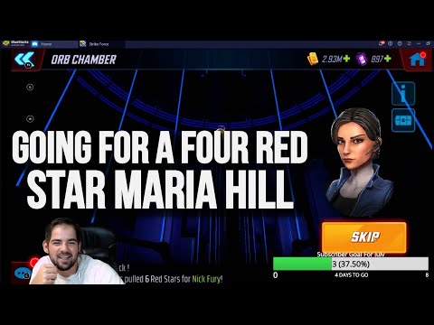 Another 6 Red Star - 45 Red Star Orb Opening for Maria Hill  I Marvel Strike Force - MSF