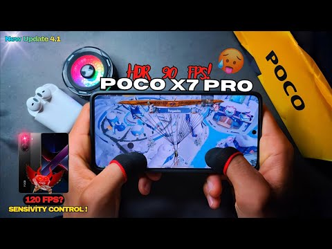 POCO X7 PRO NEW UPDATE 4.1 PUBG HDR+ 90 FPS UNLOCK? 🤯🔥 SENSİVİTY AND CONTROL CODE!😱