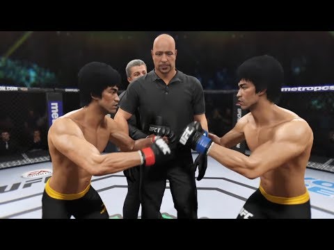 Bruce Lee vs. Bruce Lee (EA sports UFC 2) - CPU vs. CPU - Crazy UFC 👊🤪