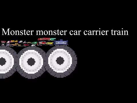 4 Monsters car carrier train wheels