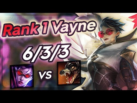 Vayne Vs Renekton - Challenger Gameplay Rank 1 Vayne