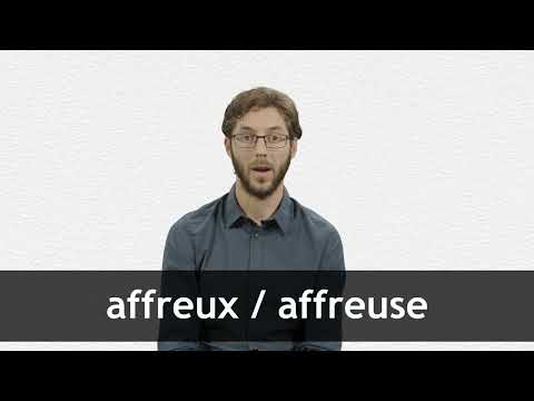 English Translation of “AFFREUX” | Collins French-English Dictionary
