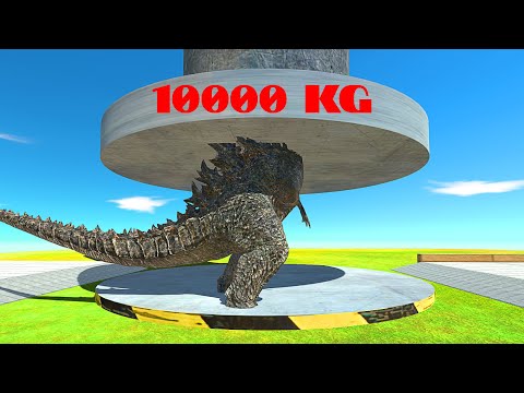 Who Can Run Away From The Hydraulic Press - Animal Revolt Battle Simulator