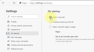 How to change the New Tab Page to blank page in Microsoft Edge