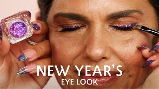  New Year’s Eve Chrome Eye Makeup Tutorial 2023