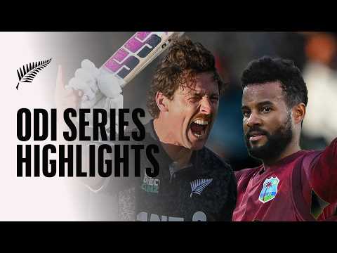 💯 Shai Hope Hundred & Matt Henry Wickets 💥 | New Zealand v West Indies ODI Series Highlights 2025