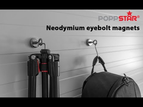 Poppstar - Neodymium eye magnets | 8 kg or 36 kg clamping force