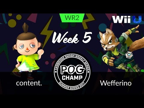 Pog Champ Week 5 - Winners Round 2 - content. vs. Wefferino