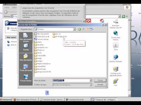 comment installer l'arabe sur windows xp