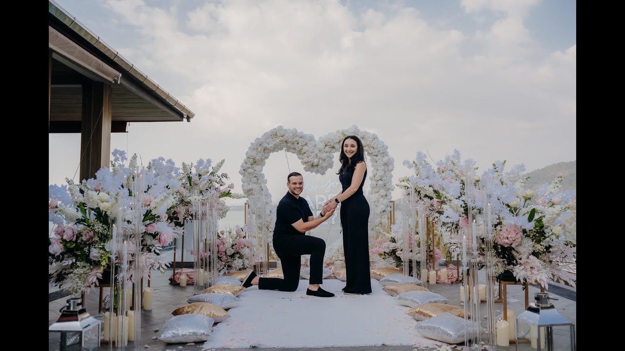 Amazing  rooftop marriage proposal in Phuket Thailand