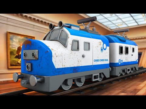 Lego Tries to Rob the Museum Train But is Fails choo choo train