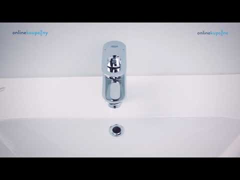 Grohe BauLoop - Umyvadlová baterie s výpustí, chrom 23335000