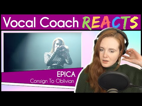Vocal Coach reacts to EPICA - Consign To Oblivion (Simone Simons Live)