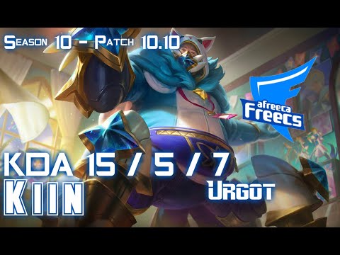 AFs Kiin URGOT vs AATROX Top - Patch 10.10 KR Ranked