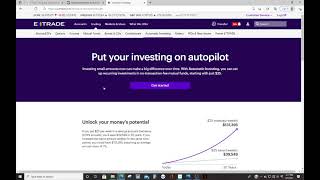How To Buy Index Funds on E-trade | Set up Auto Investing