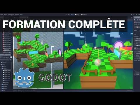 Projet 3D GODOT GAME ENGINE low poly pour bien débuter