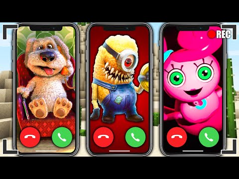CHOOSE THE RIGHT SECRET PHONE MINION SCP TALKING BEN EXE MOMMY LONG LEGS POPPY PLAYTIME IN MINECRAFT