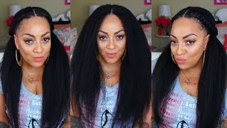 HOW TO BRAID SUPER EASY PROTECTIVE STYLE | Indian Remy Hair Italian Yaki Straight  chinahairmall.com