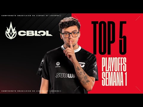 O Super Mega Míssil da Morte do Trigo | Top 5 Jogadas: CBLOL - Semana 1 Playoffs