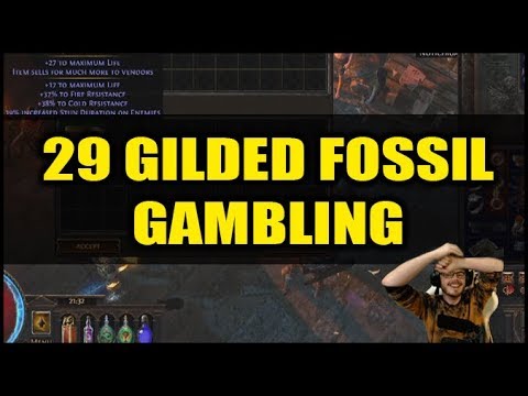 Path of Exile Delve: 29 GILDED FOSSIL GAMBLOR | Stream Highlight
