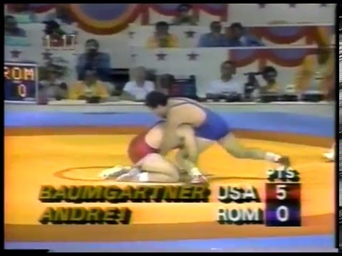 1984 L A Olympics Mens 100+kg Freestyle Wrestling Champion USA Bruce Bumgartner imasportsphile