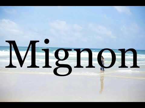 How To Pronounce Mignon🌈🌈🌈🌈🌈🌈Pronunciation Of Mignon