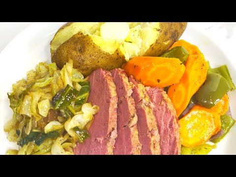 Instant Pot Corned Beef w/ Pork Belly Cabbage,...