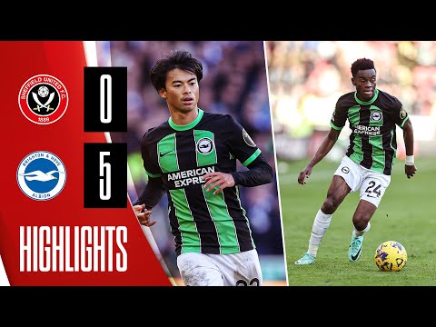 MOTM Mitoma & Adingra double down Blades | Sheffield United 0-5 Brighton | Premier League highlights