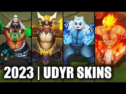 ALL UDYR SKINS SPOTLIGHT 2023 | League of Legends