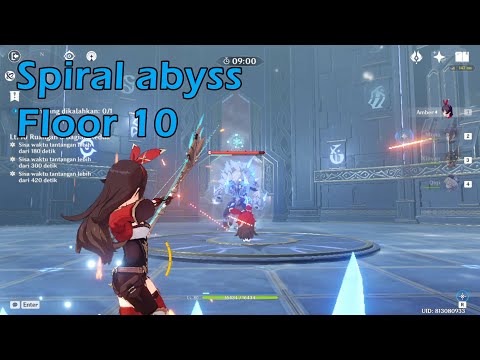 【Genshin Impact】Spiral abyss floor 10 chamber 3 clear - F2P