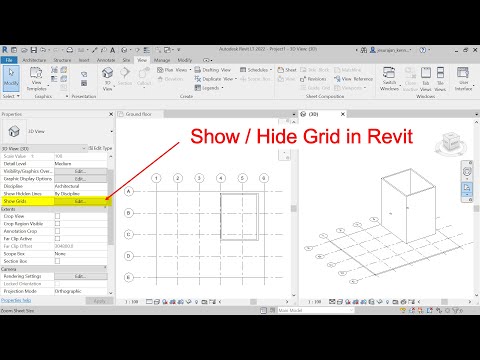 Show or Hide Grid in Revit