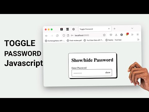How To Showhide Password Toggle With Javascript Javascript Basic Tutorial Javascript Password