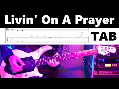 Bon Jovi - Livin' On A Prayer / guitar cover tab tutorial