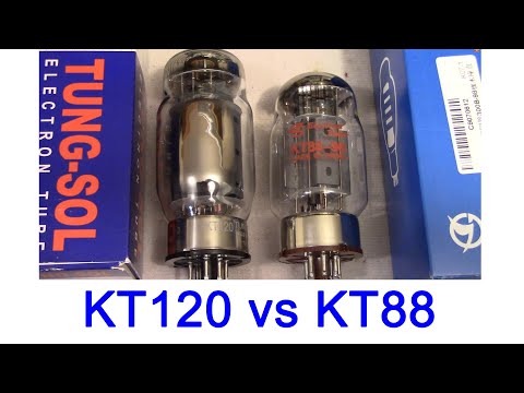 KT88 and KT120 power tube compatibility test, electrical performance