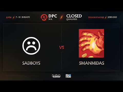 SadBoys vs 5ManMidas, Dota Pro Circuit 2021: S1 - NA, bo3, game 1 [Jam & CrystalMay]