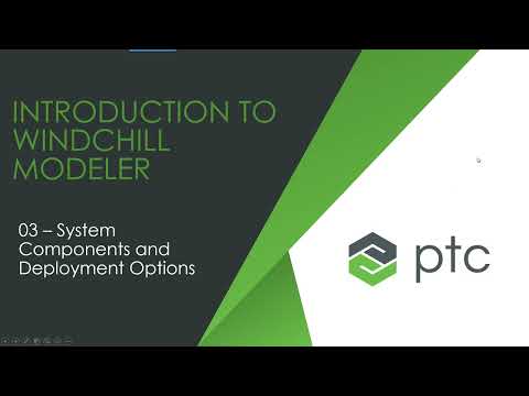 Introduction to Windchill Modeler 03 - System Components and Deployment Options