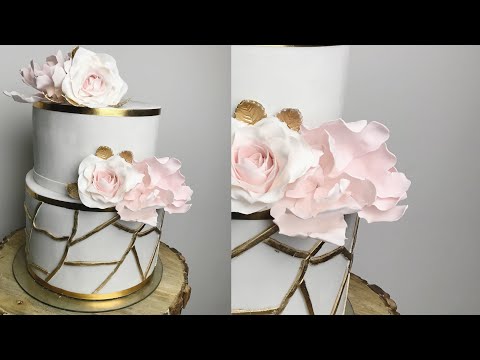 How to make a wedding cake The Sugar Scoop Ring Box Tutorial |FONDANT  RINGS /كيكة  لخطبة أو عرس